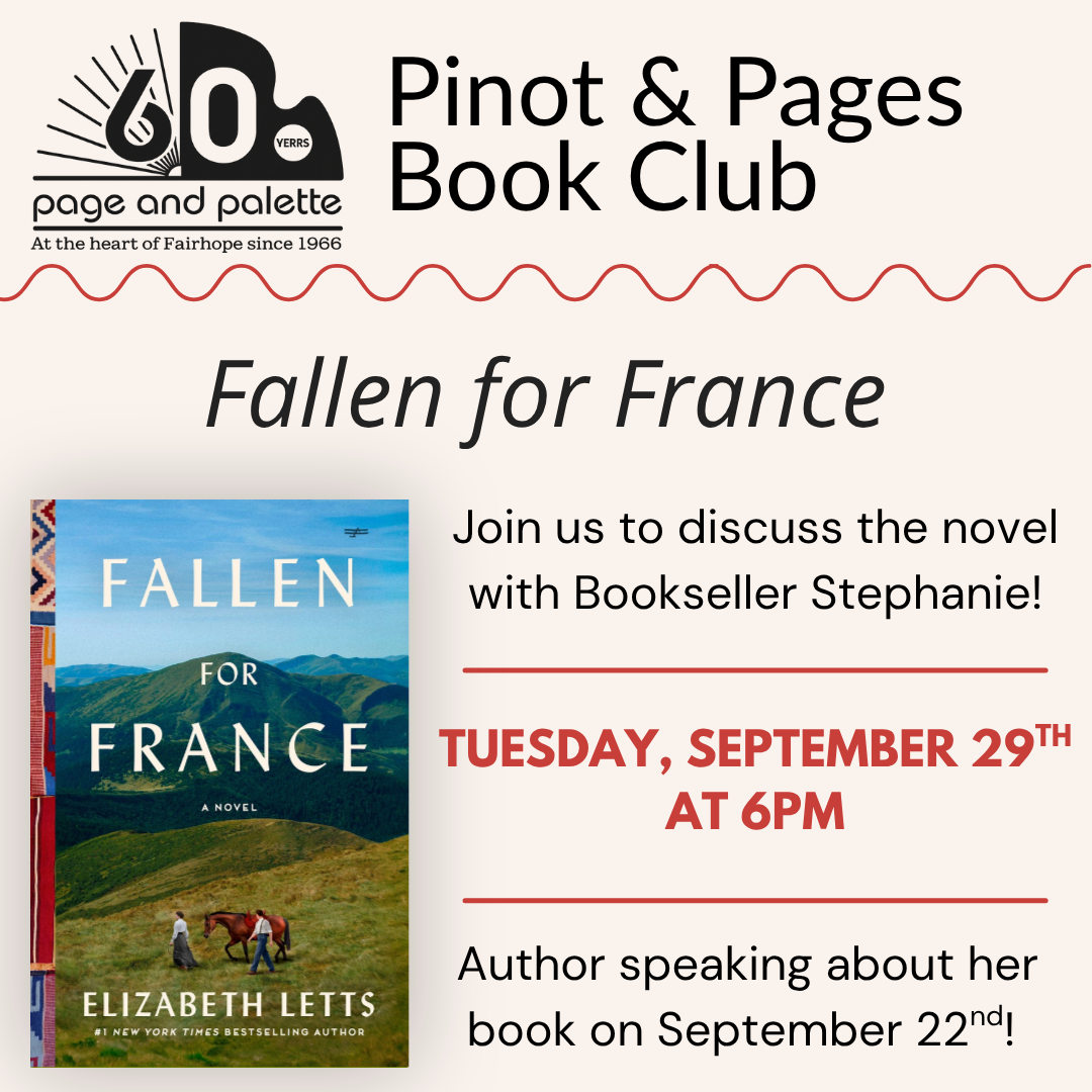 Fallen For France -- Pinot & Pages Book Club