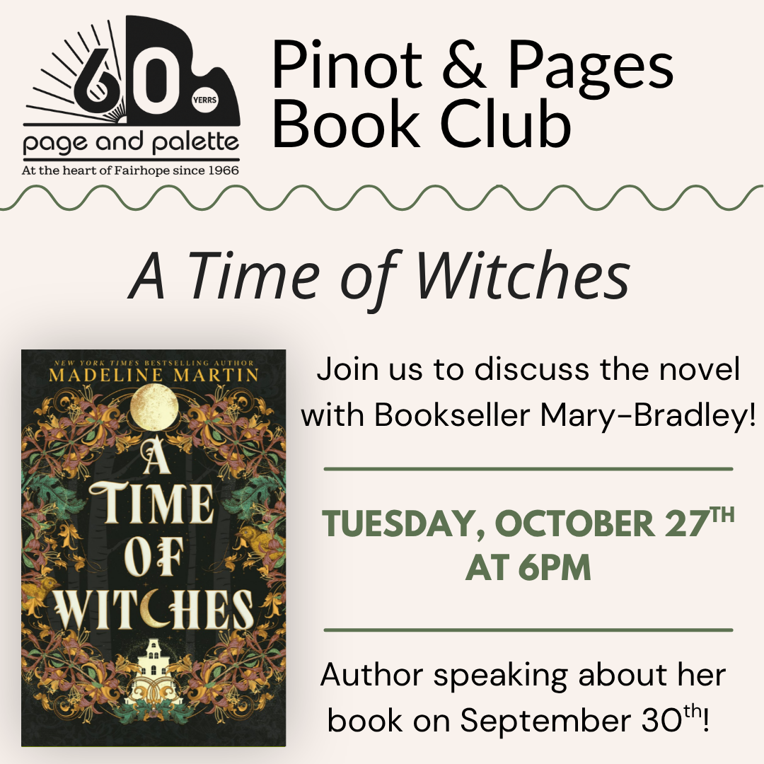 A Time For Witches -- Pinot & Pages Book Club