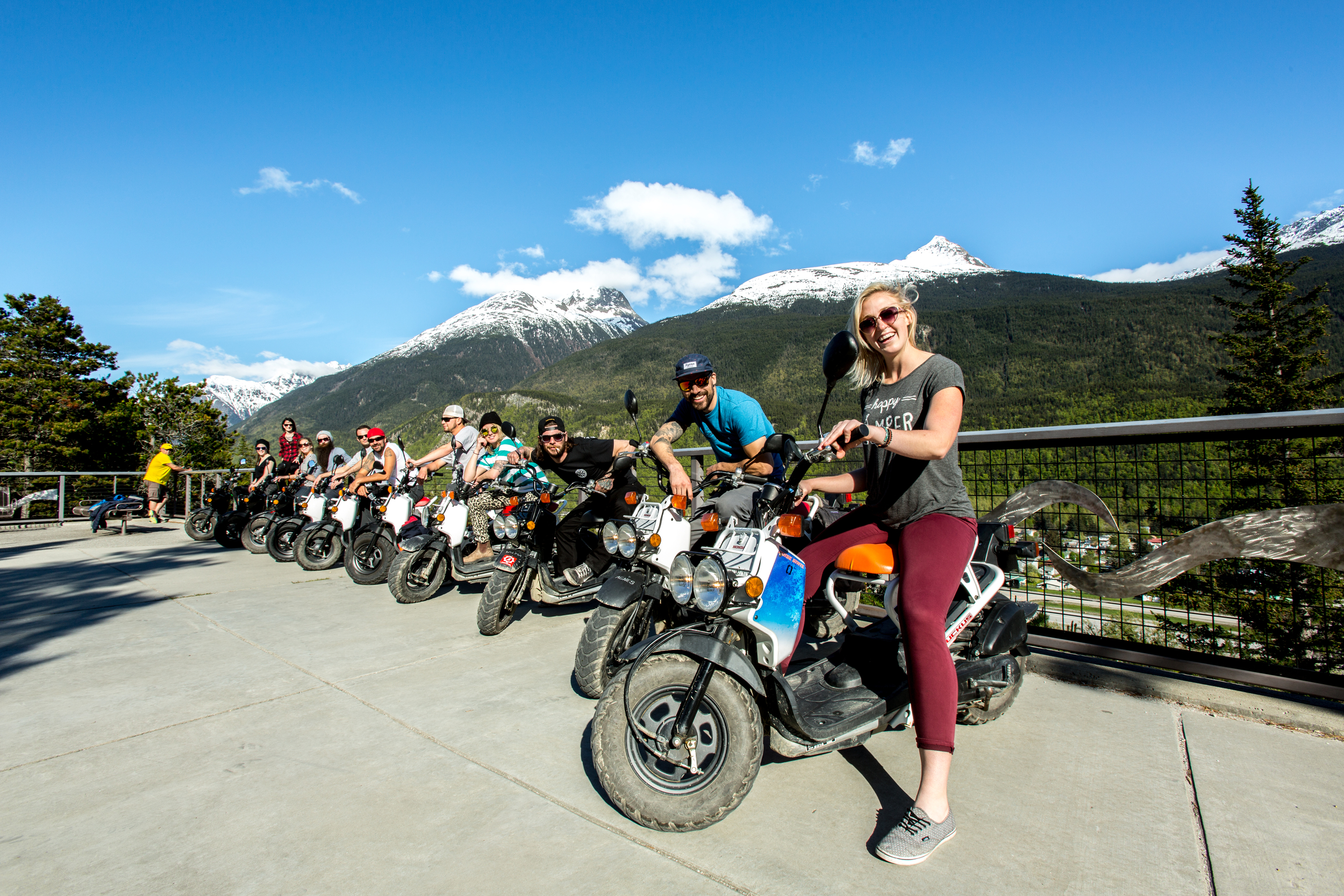 Scooter Squad at the City Overlook 