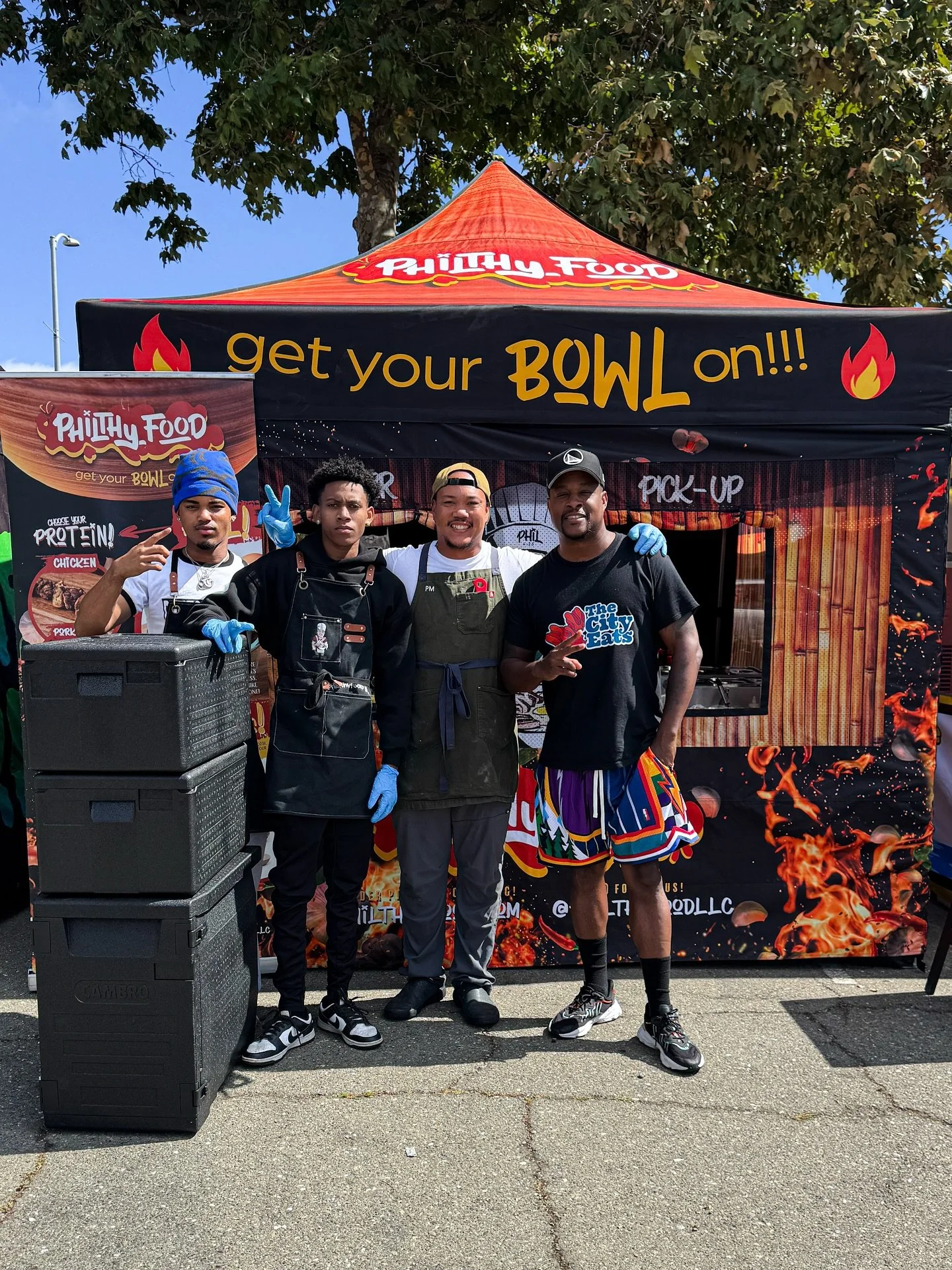 Thank you, @philthyfoodllc, for coming through on short notice with your delicious bowls for the @atlasskateboarding @allinsf Summer Giveback.