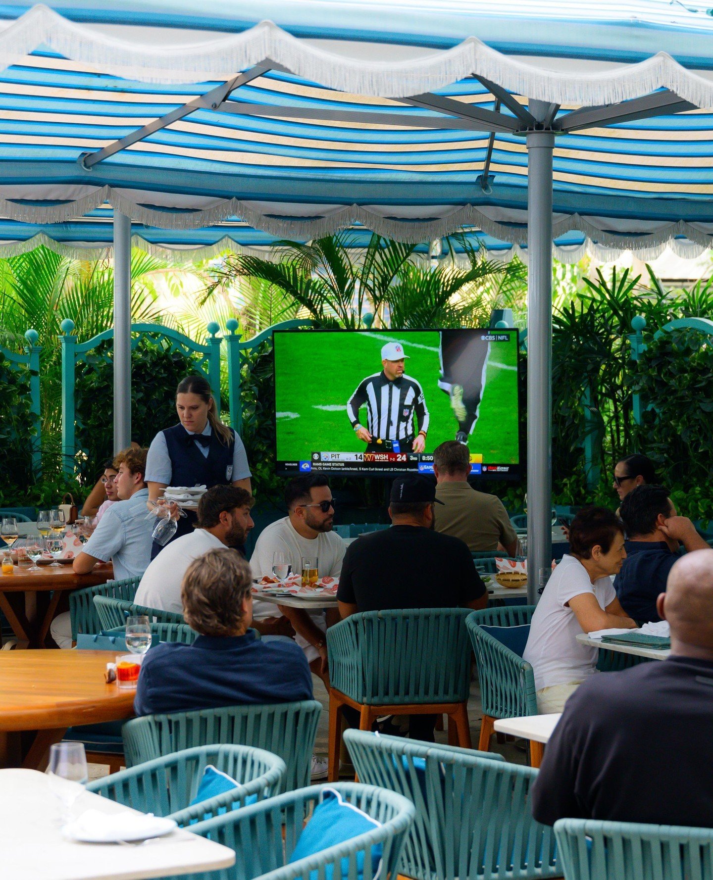 Sunday @nfl tailgates, perfected by ZZ's Club Miami.⁠
⁠
@Parm heroes on the grill, ZZ's specialty cocktails, big screens, and your company. See you at the next one.