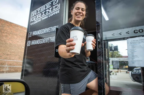 rise & grind drive thru coffee
