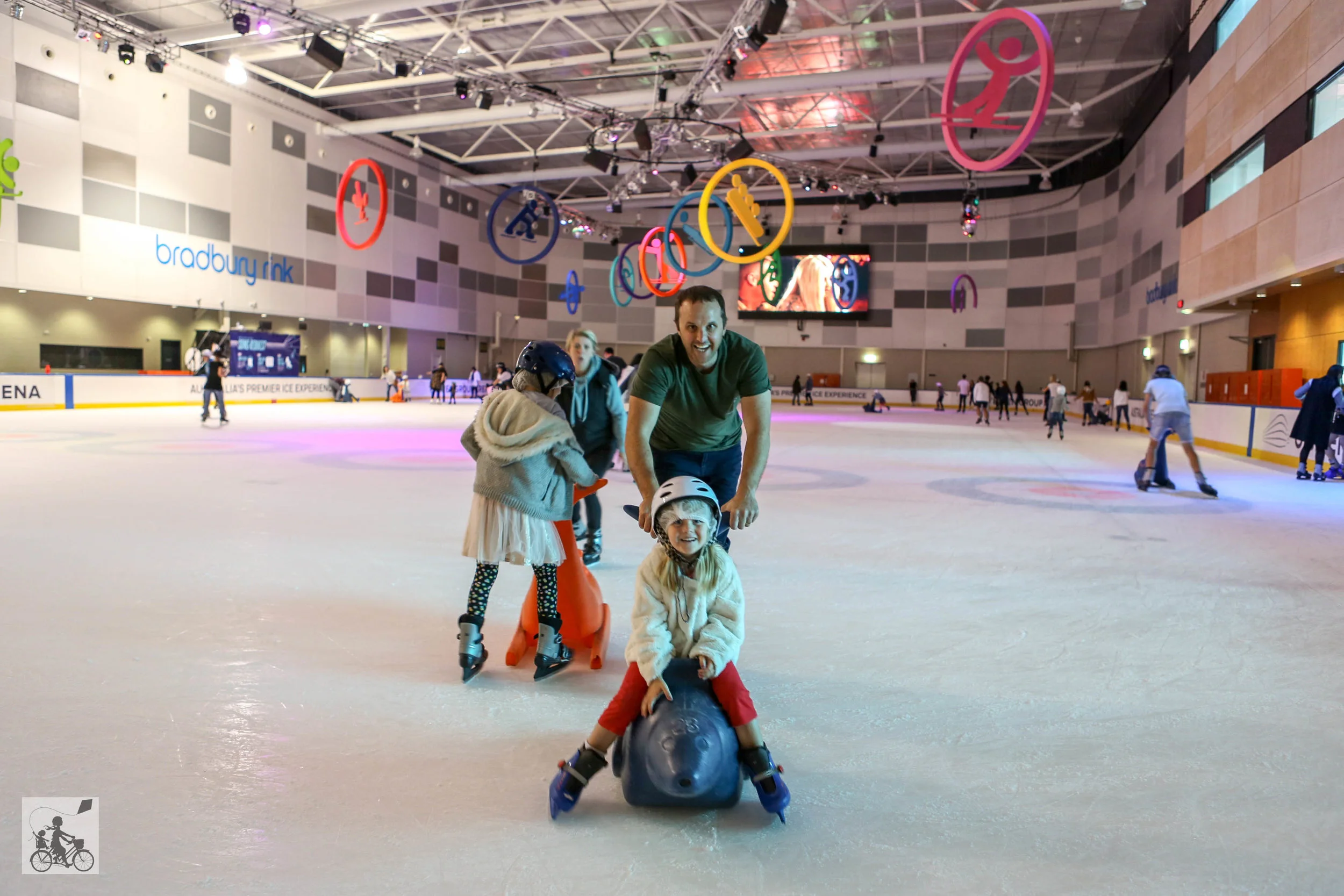 ice skating o'brien group areana, docklands — mamma knows east