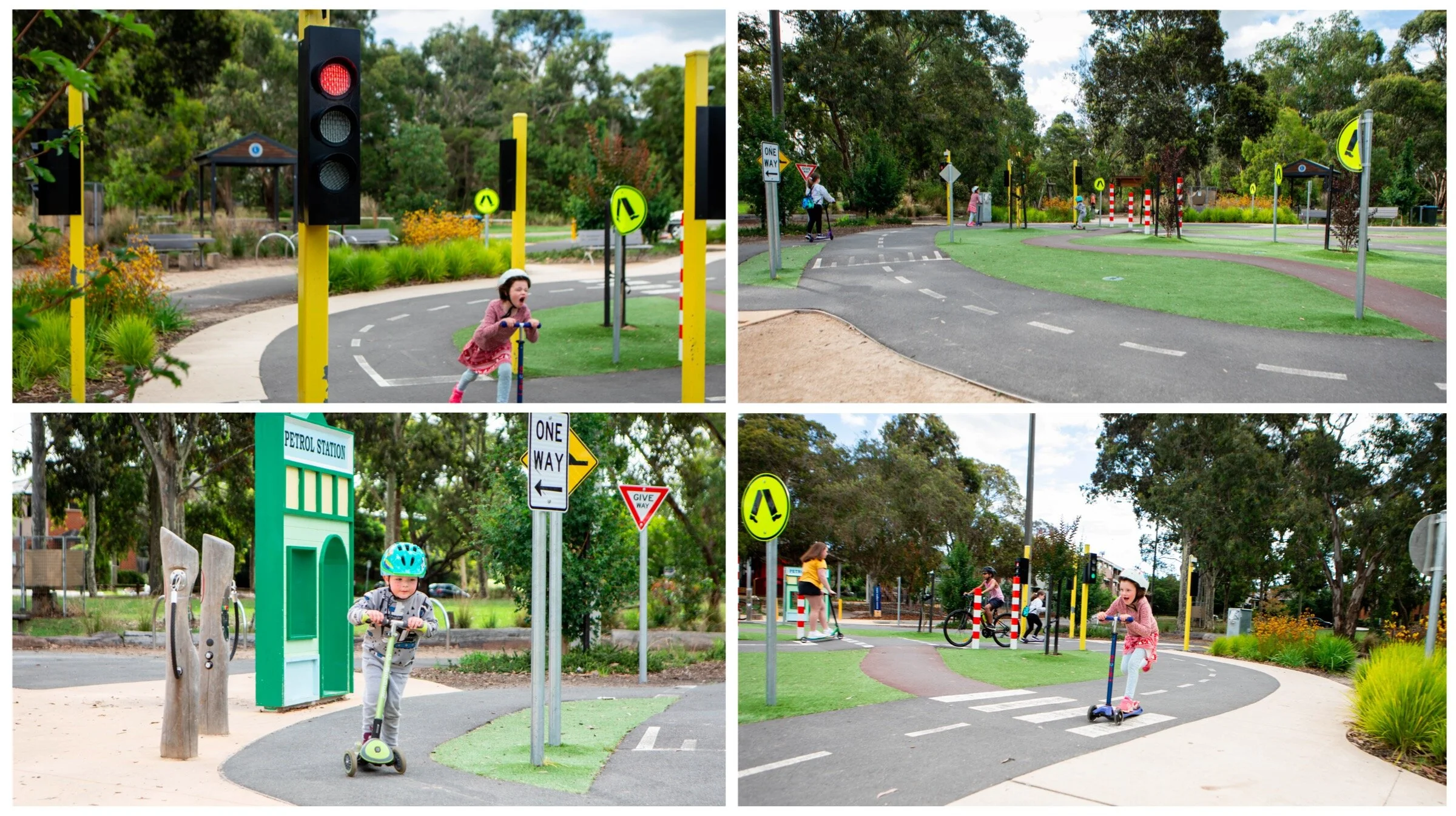 bike training area @ marie wallace bayswater 'train' park, bayswater