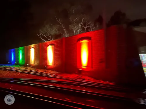 winter light spectacular @ diamond valley railway