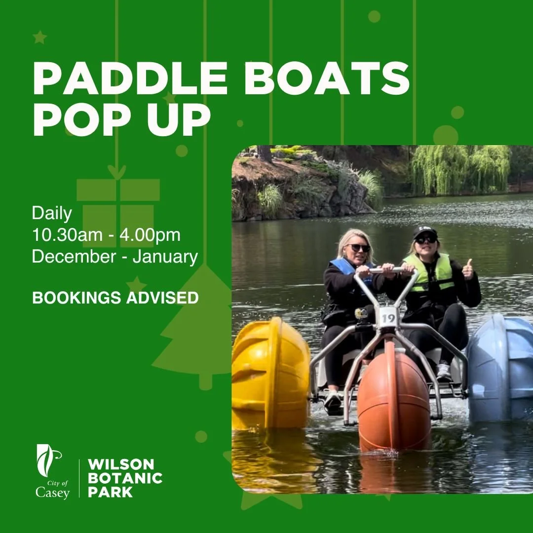 Paddle Boats Pop-Up @ Wilson Botanic Park, Berwick
