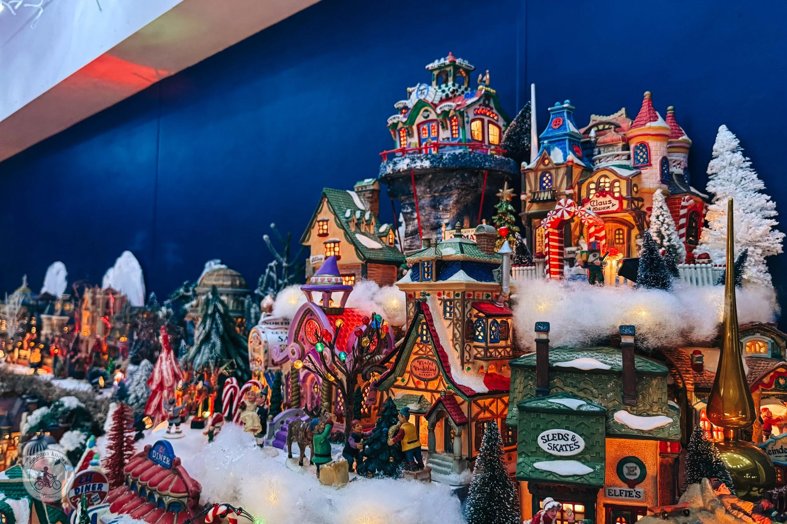 Copyright Mamma Knows East - Crown Point Christmas Village Display, Chirnside Park