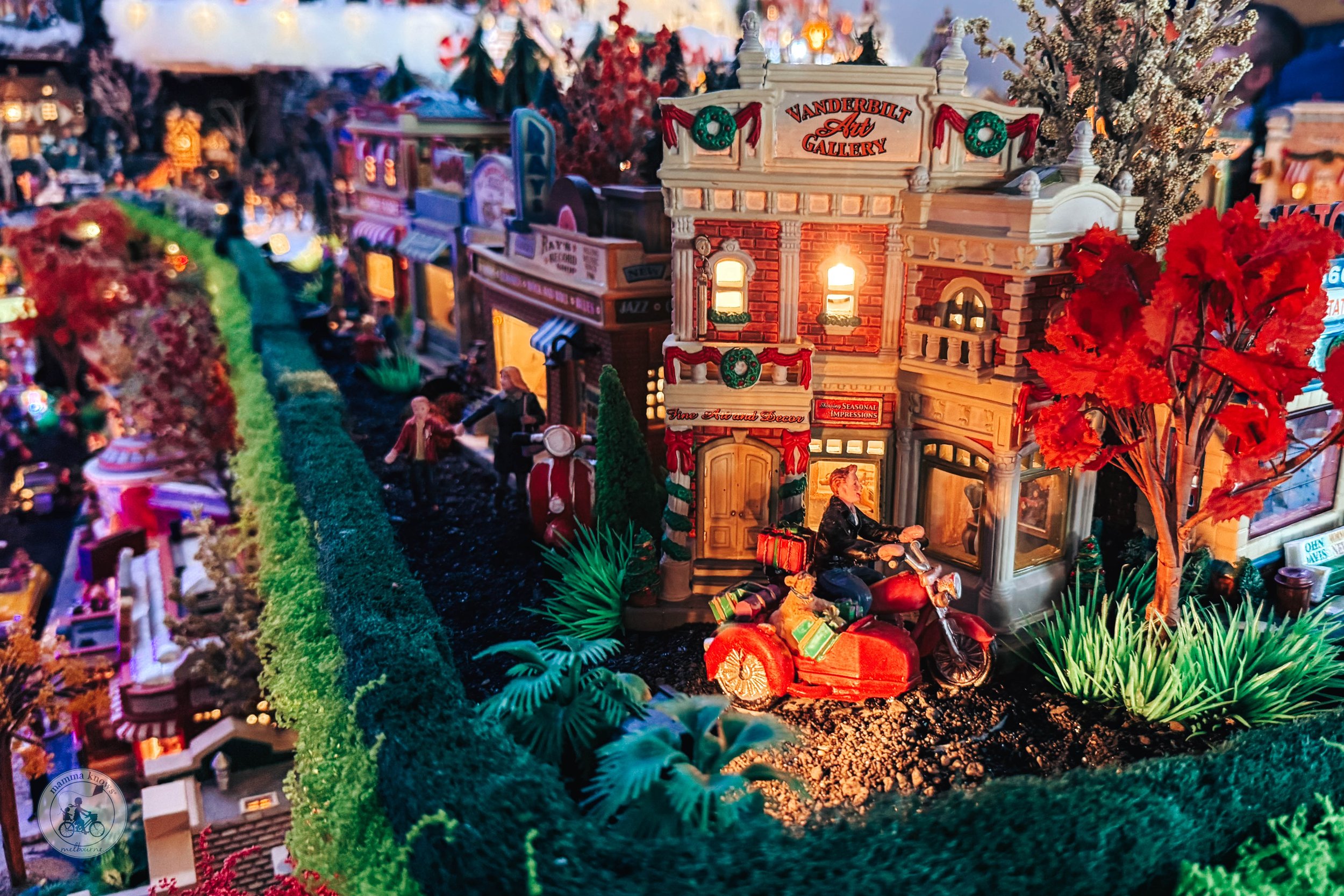 Copyright Mamma Knows East - Crown Point Christmas Village Display, Chirnside Park