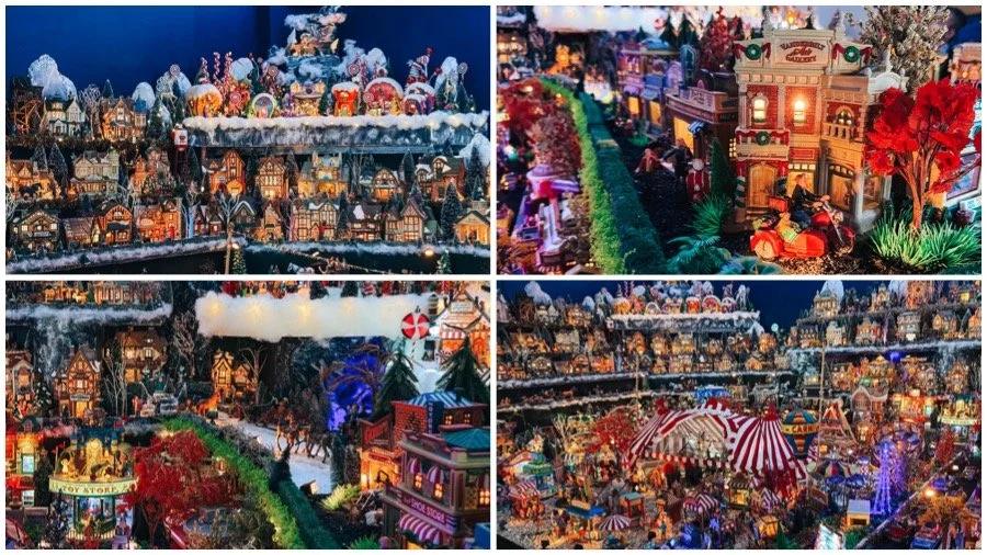 crown point christmas village display, chirnside park