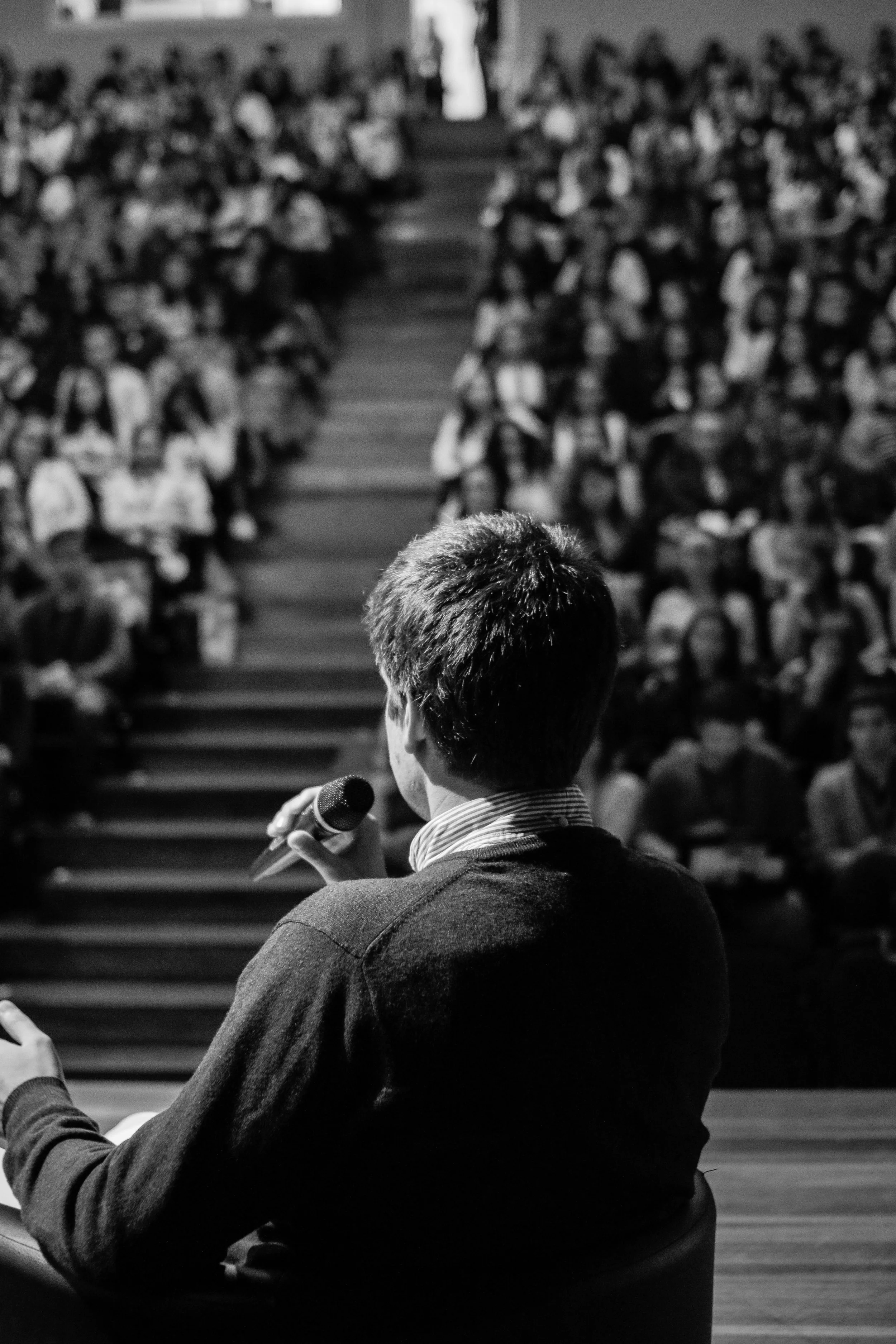 You’re more than just a speaker. Take time to identify your relationship to the audience. [Photo credit: Miguel Henriques}