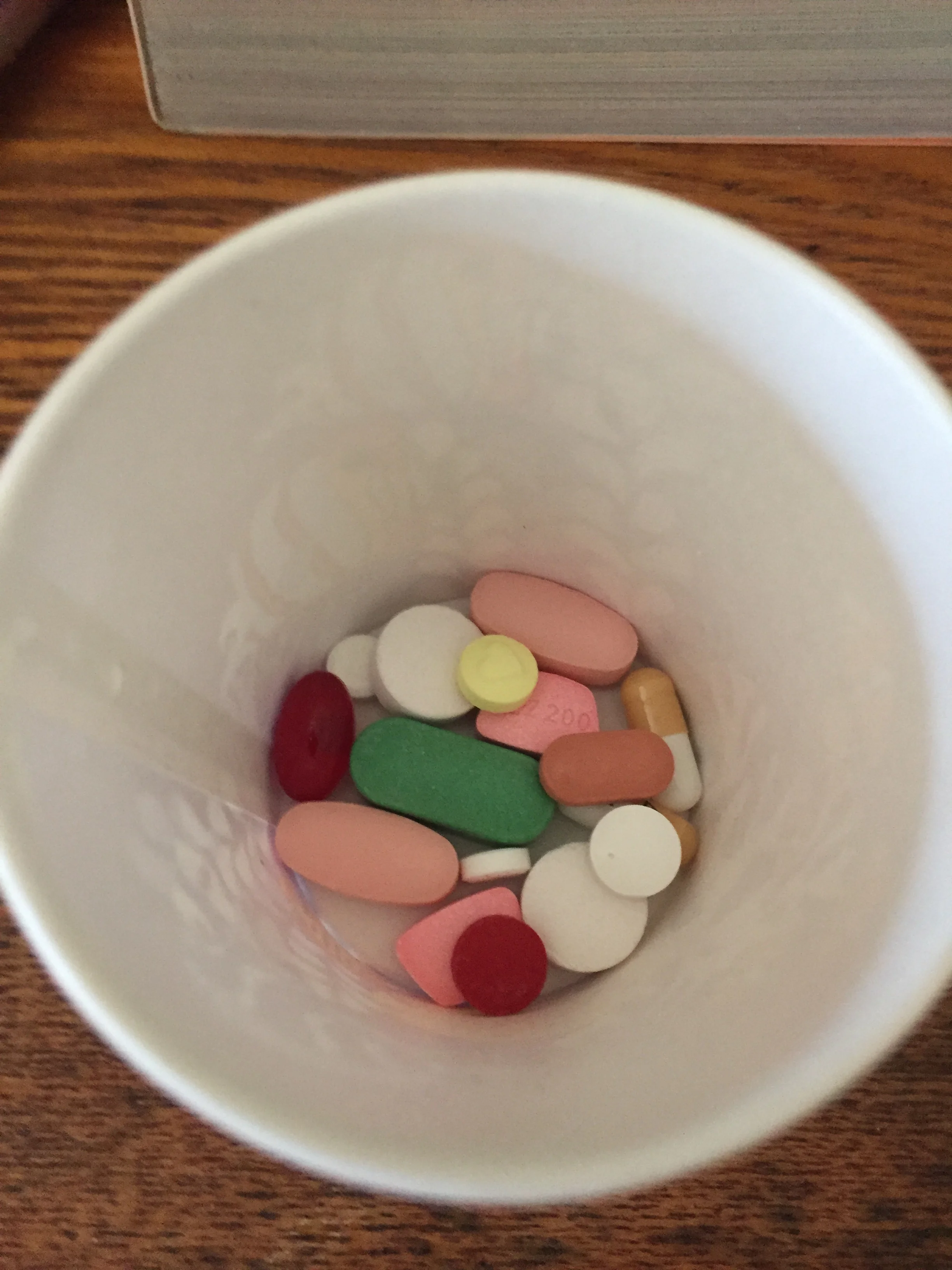 I had to take them one by one. I would often vomit them up. I thought it would be this way for the rest of my life. 