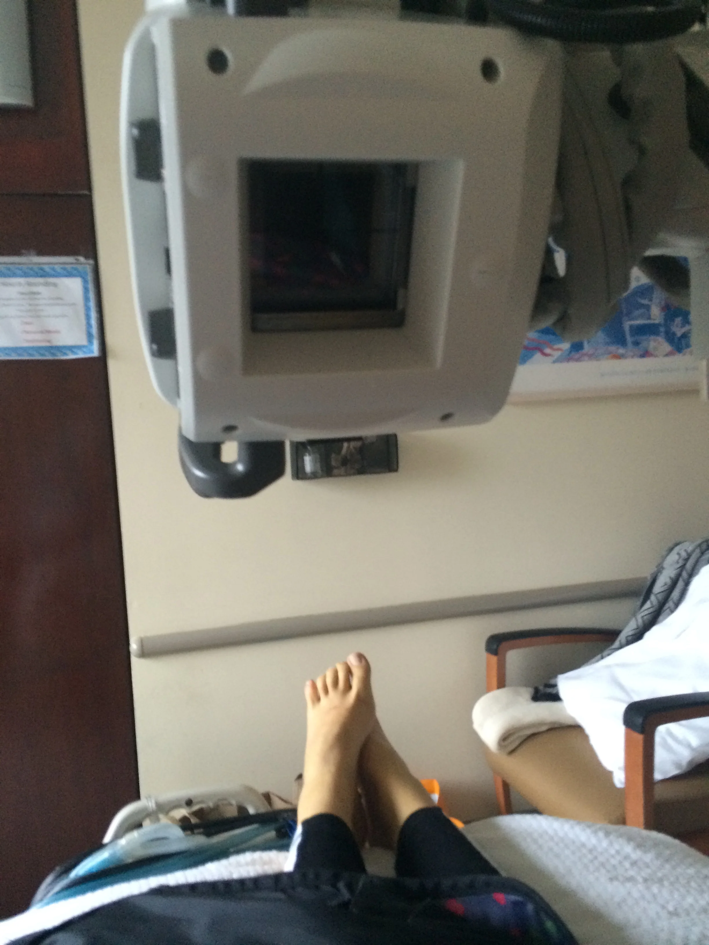 About to get a chest X-Ray. My lungs are soooo cute.