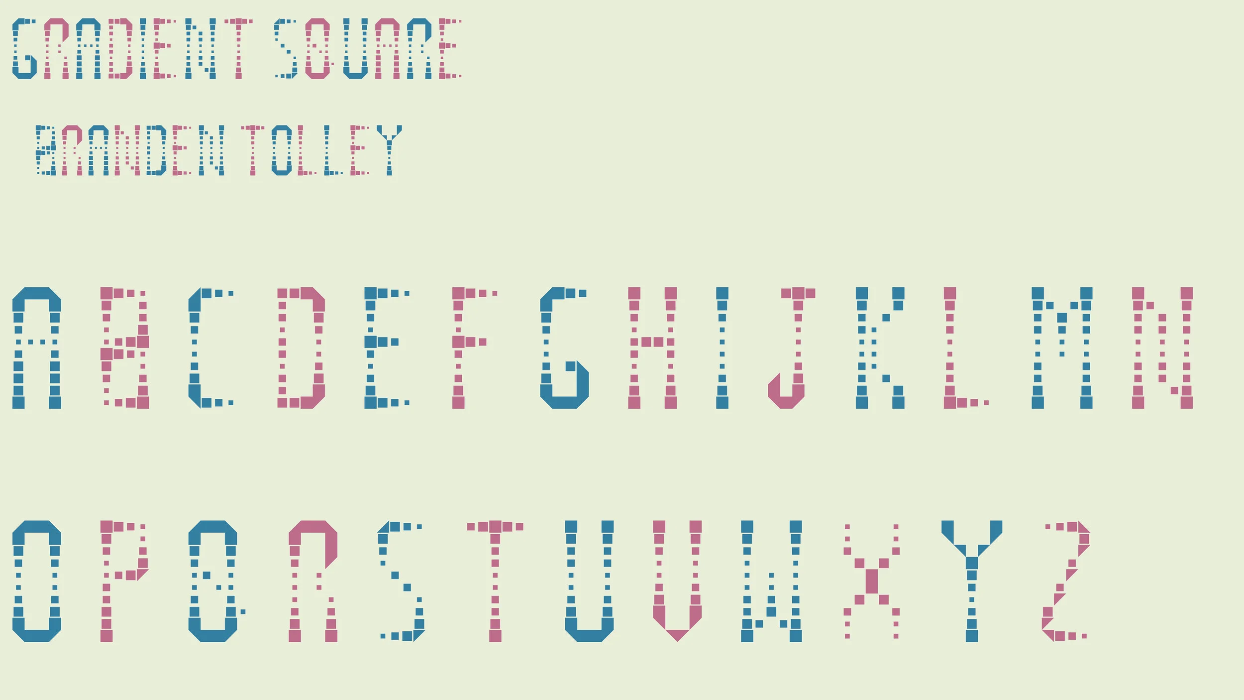 Gradient Square (Alphabet test)