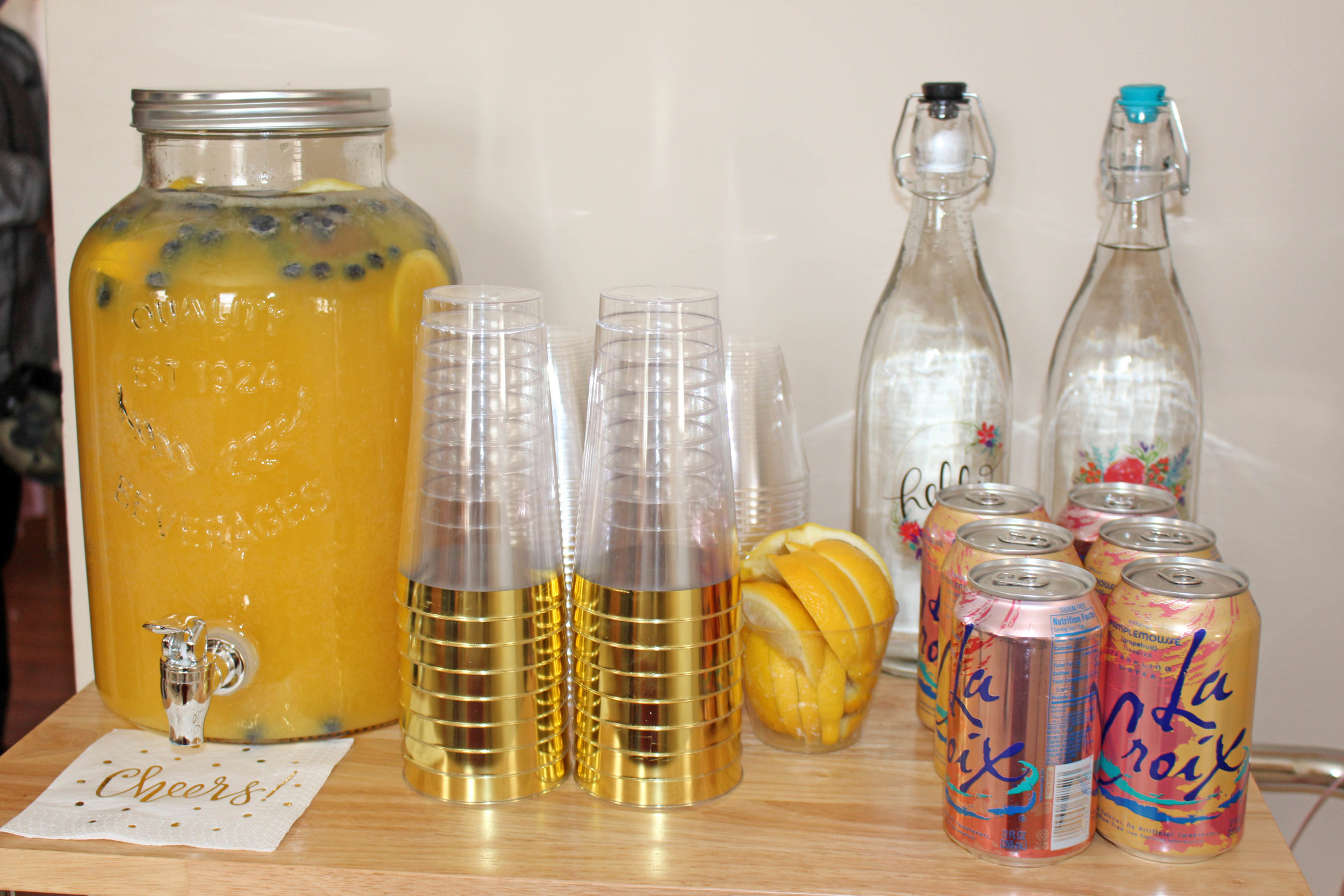 party beverage station | Pish Posh Perfect