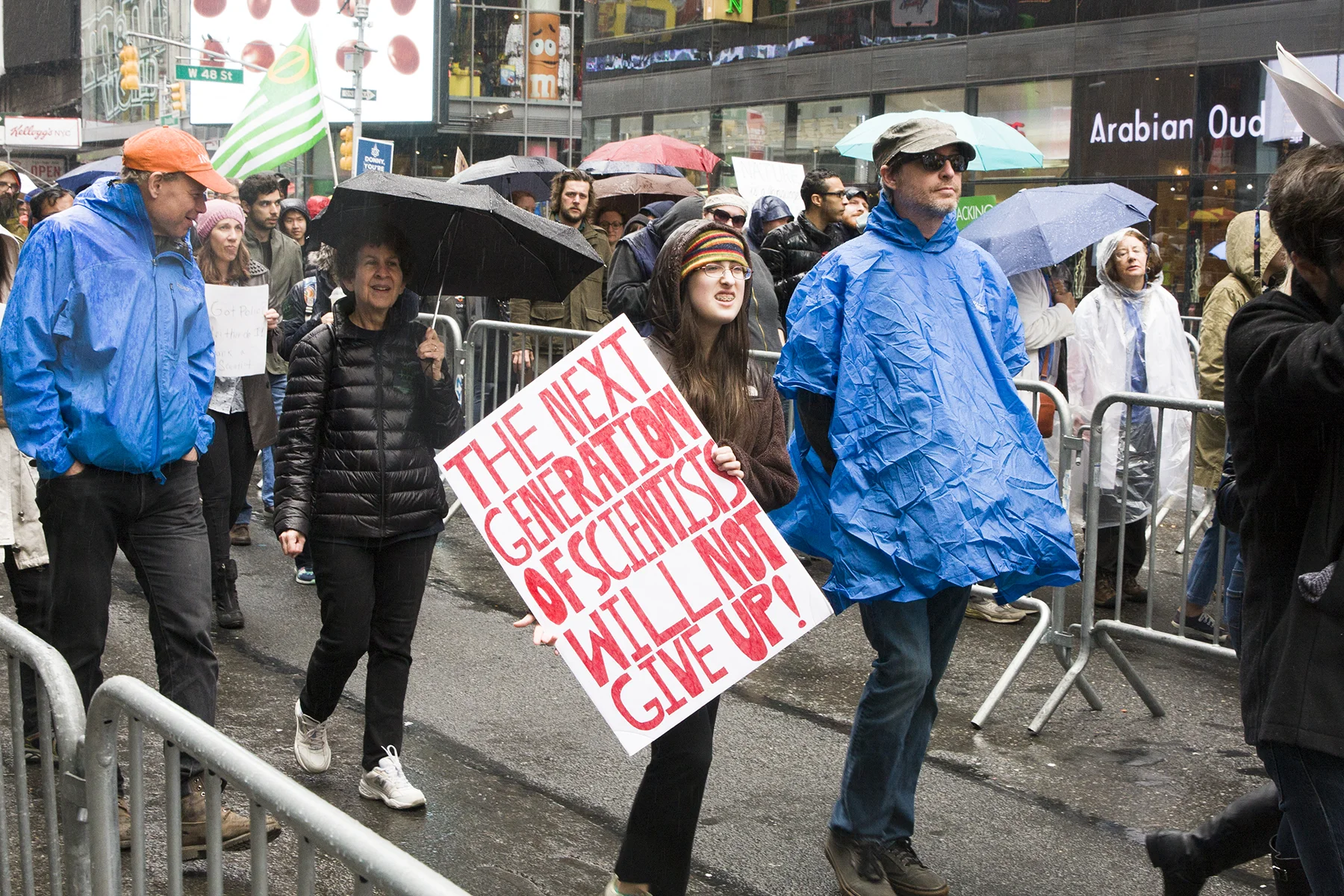  "The Next Generation of Scientists Will Not Give Up"  The March for Science, New York City, April 22, 2017 