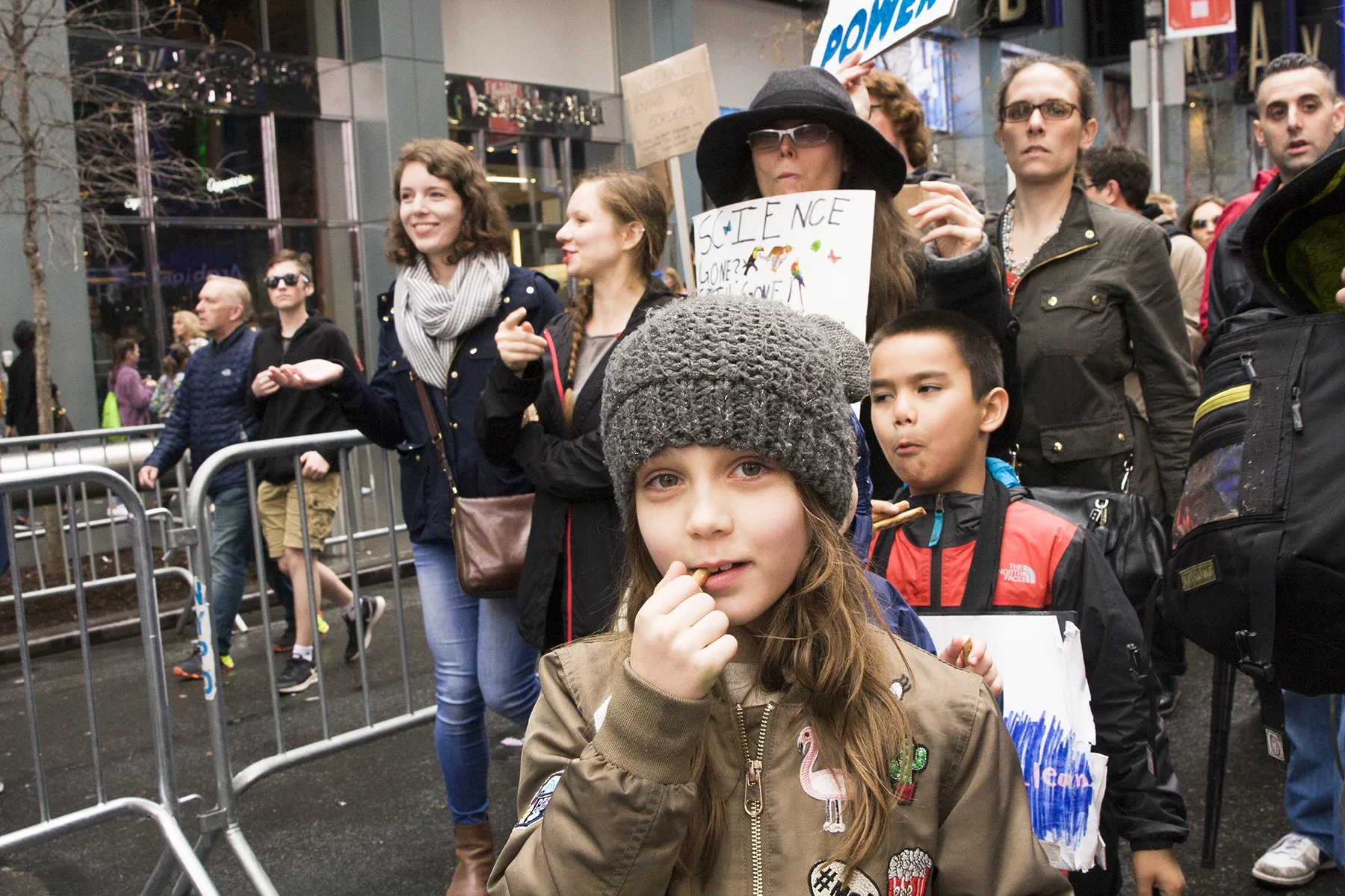 Snacktime. The March for Science, New York City, April 22, 2017