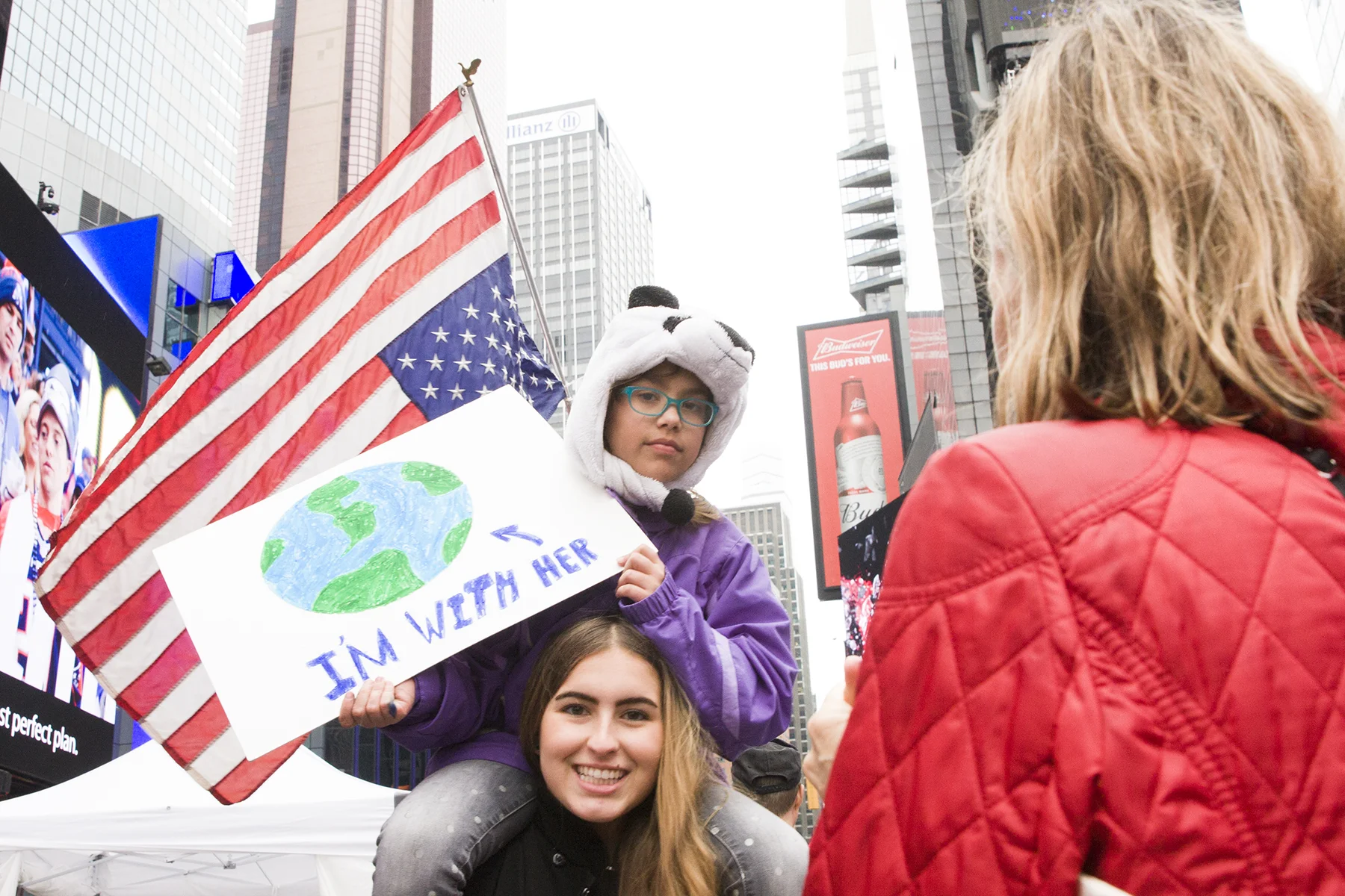  "I'm with Her"  The March for Science, New York City, April 22, 2017 
