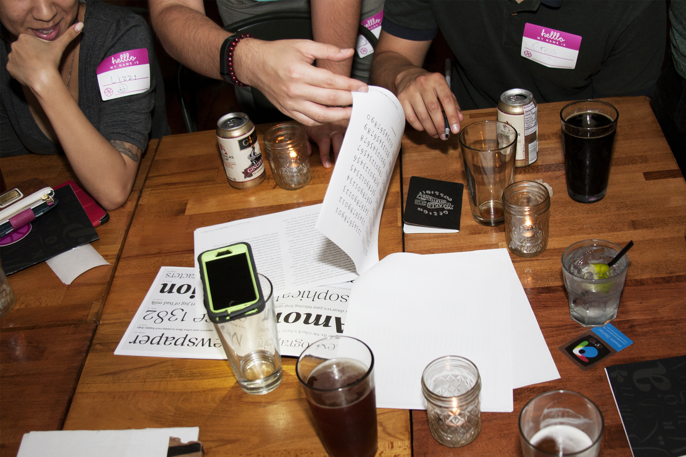 The first TypeThursday at The West, Brooklyn. August 2015
