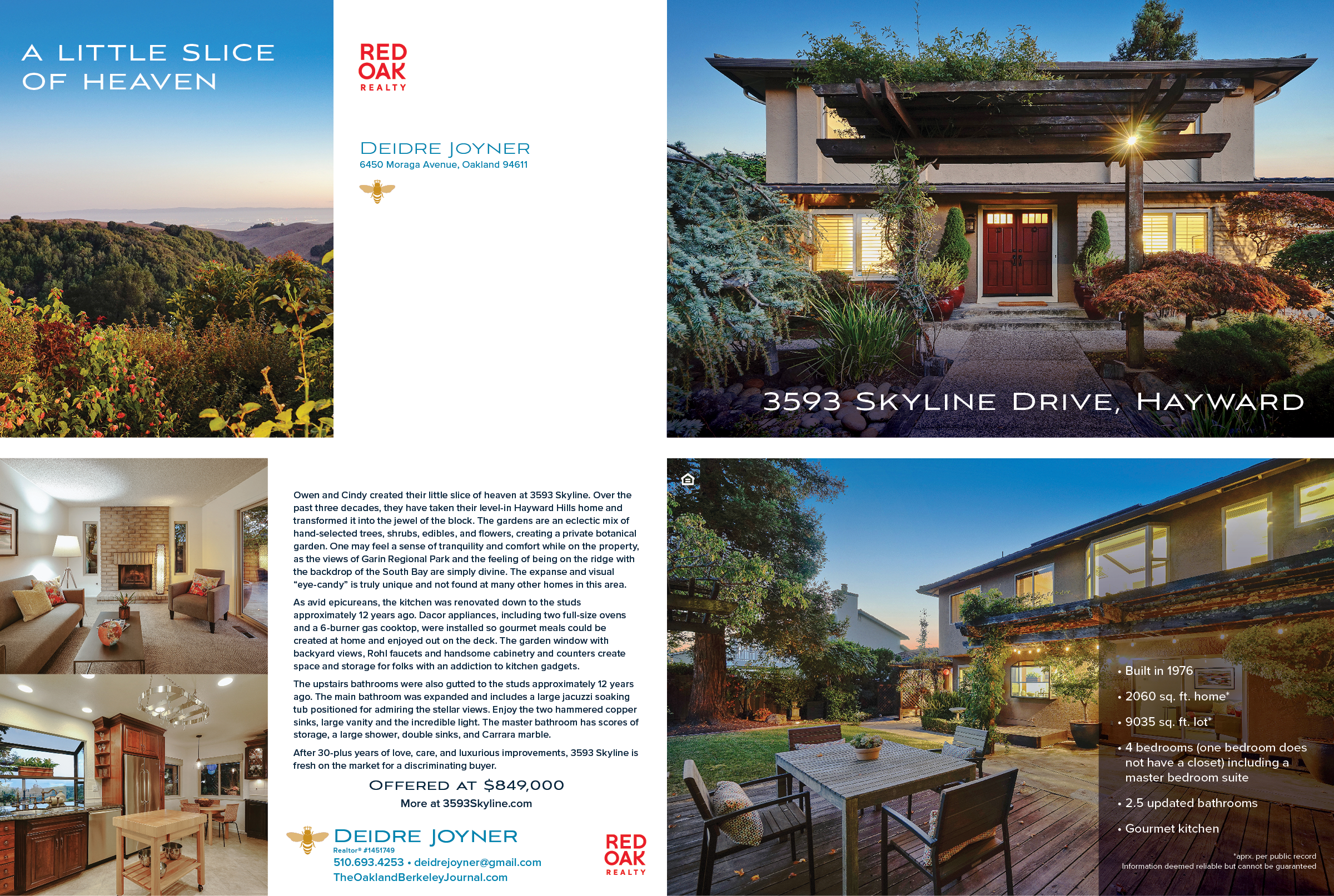 3593 Skyline Drive, Hayward