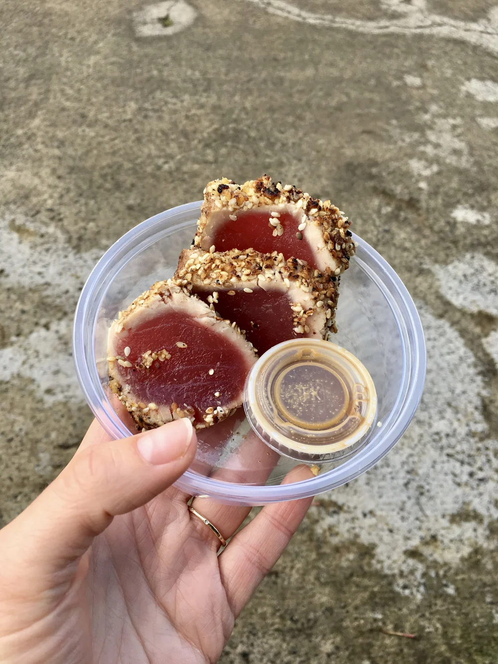 Seared ahi from Koloa Fish Market