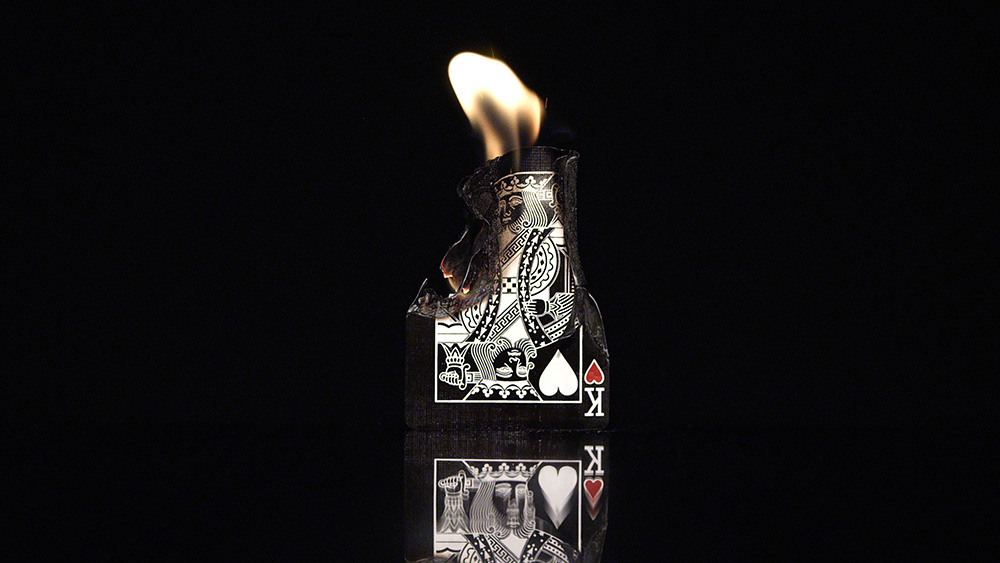  The burning of the King of Hearts was a symbol representing the fall of old traditions as well as a rise of the 'queen', aka the model in our video. 