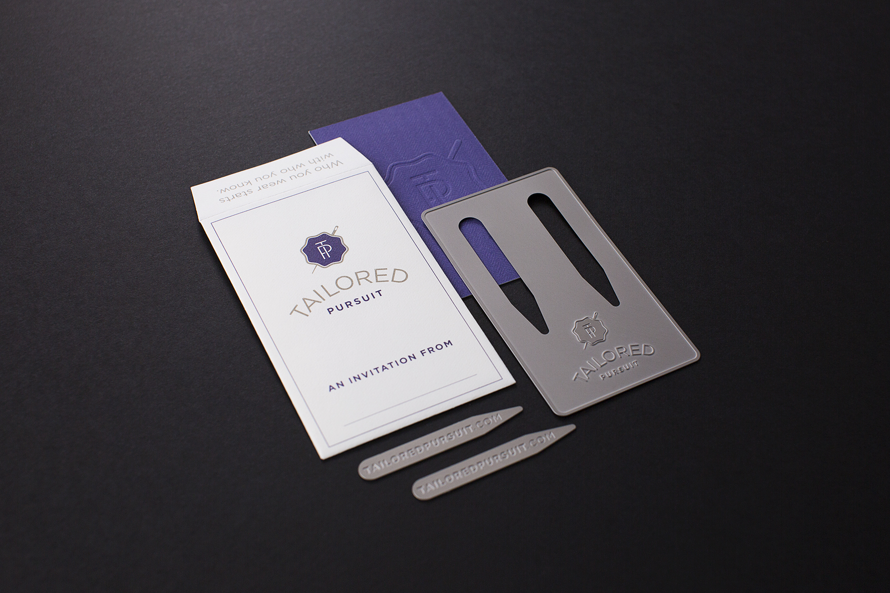  These collar stays included the company URL for more details and to apply for membership into this exclusive club. 