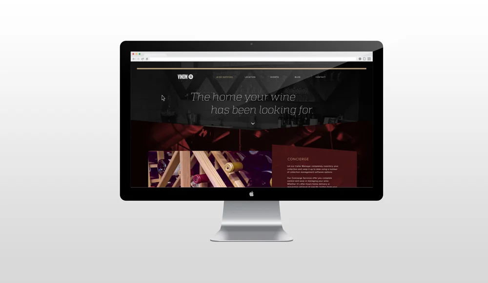 The wine services page takes you further into the world of wine storage and shows you exactly what to expect in concierge, lounge, and cellar services.