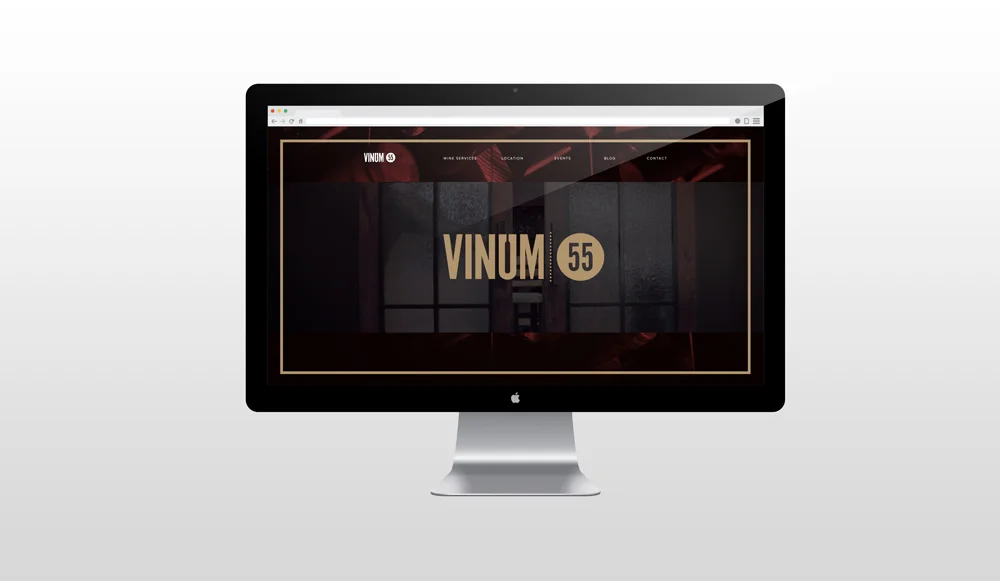 Vinum 55's home page features a beautiful video that showcases the options for wine storage. 