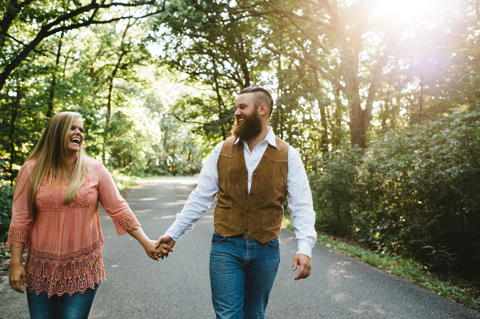 Michele and Cole's Engagement Session at Ledges State Park