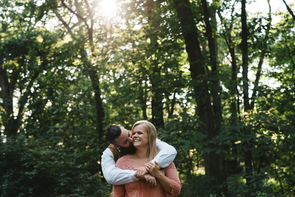Michele and Cole's Engagement Session at Ledges State Park