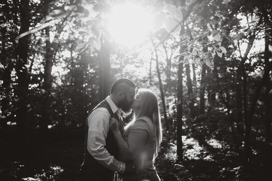 Michele and Cole's Engagement Session at Ledges State Park