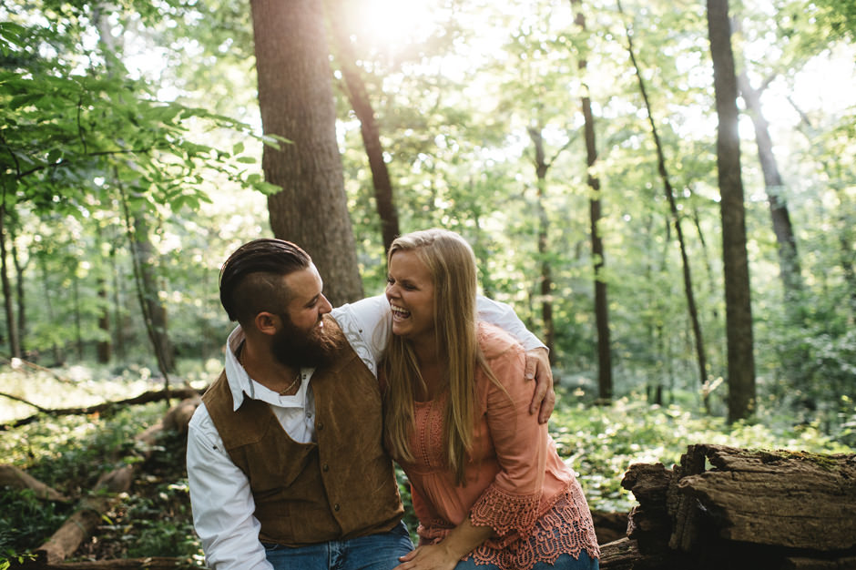 Michele and Cole's Engagement Session at Ledges State Park