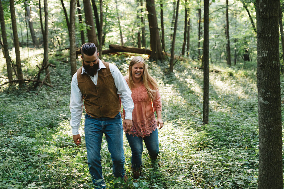 Michele and Cole's Engagement Session at Ledges State Park