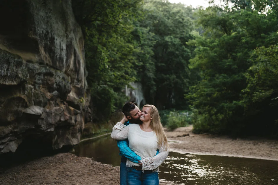 Michele and Cole's Engagement Session at Ledges State Park