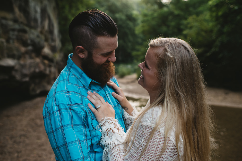 Michele and Cole's Engagement Session at Ledges State Park