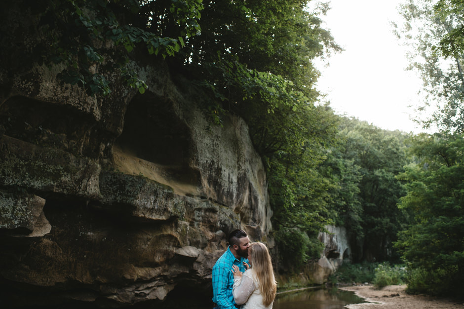 Michele and Cole's Engagement Session at Ledges State Park