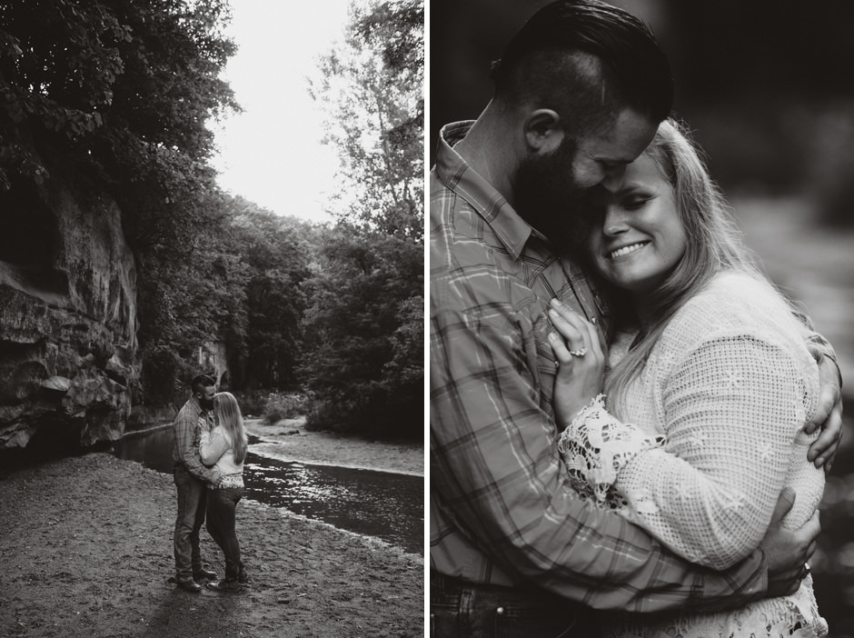 Michele and Cole's Engagement Session at Ledges State Park