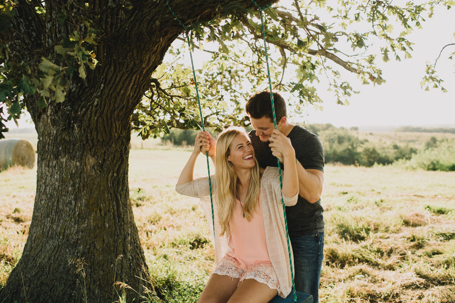 Allison and Dakota Panora Iowa Engagement | Brian Davis
