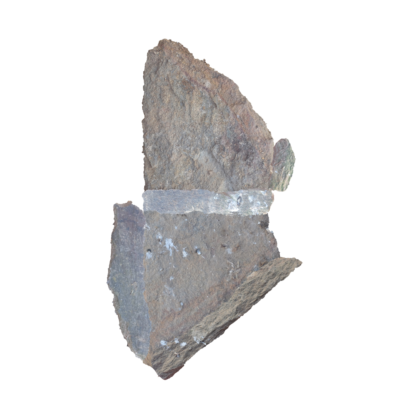 Boundary Stone III , 2017, Archival inkjet print of scanned fallen stone from the border wall of the Santa Clara Convent, 11.69 x 16.53 inches
