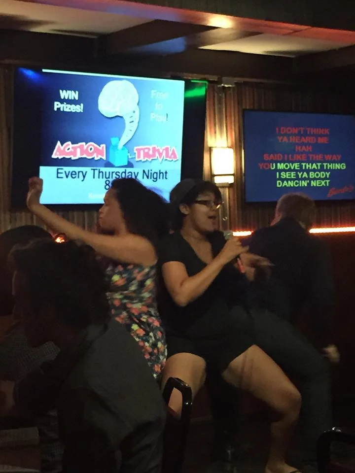 Performing The Thong Song at by best friend's birthday in August 2015, where people were so moved by the performed that they rushed onto the stage to twerk on me 
