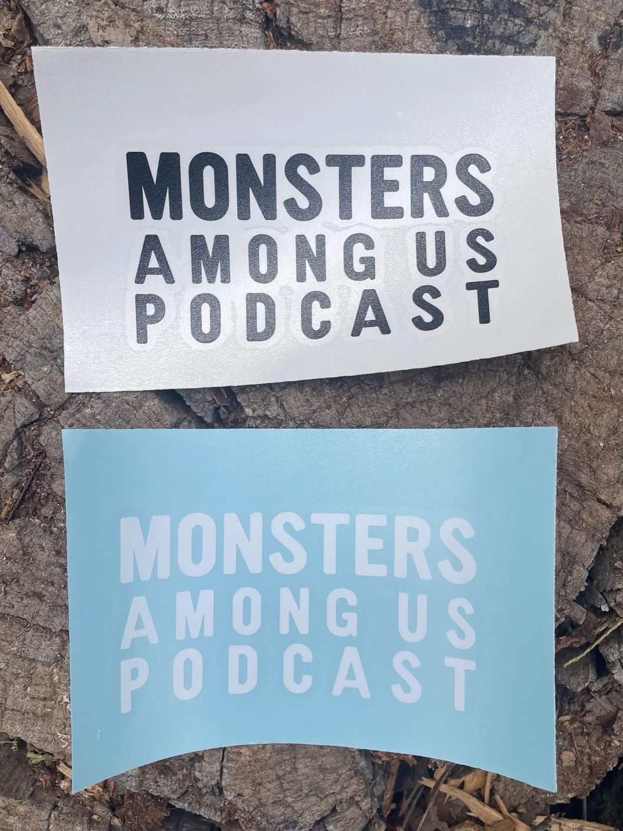 MAU Text Logo Vinyl Sticker  Monsters Among Us Podcast