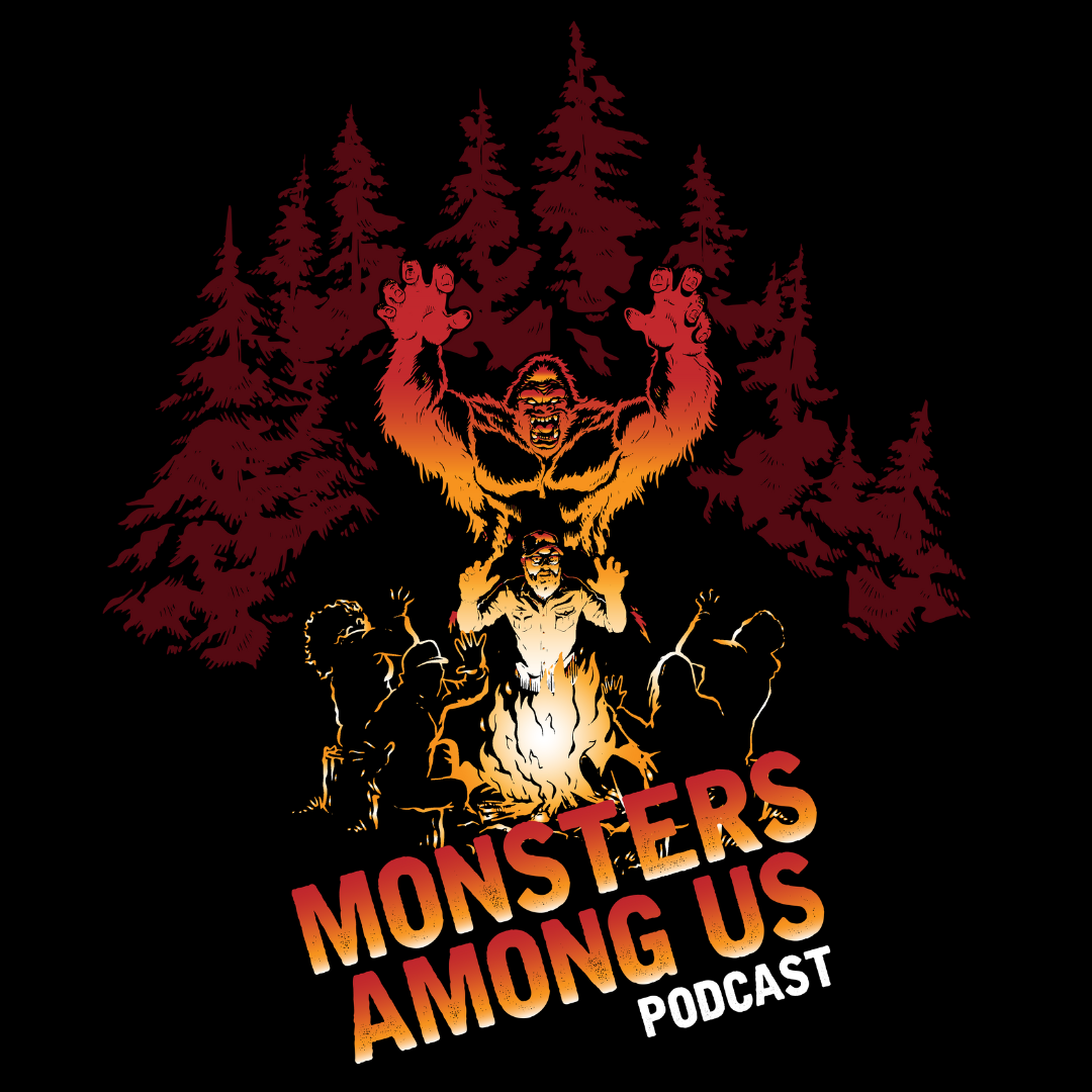 Bigfoot Campfire T-Shirt  Monsters Among Us Podcast