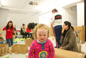 1 Notes on the formation of a feminist curatorial practice for today: Aileen Burns, Brisbane Andrea Francke, The Invisible Spaces of Parenthood , 2013–, installation views from the exhibition ‘The Grand Domestic Revolution GOES ON’, CCA Derry~Londonderry, 2013; photos: Andrea Francke