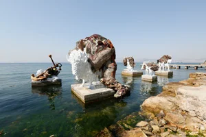 8 Multiple flows: ‘Saltwater: A Theory of Thought Forms’, the 14th Istanbul Biennial: Julie Ewington, Istanbul Adrián Villar Rojas, The Most Beautiful of All Mothers , 2015, site-specific installation, organic and inorganic materials; photo: Kubra Karacizmeli