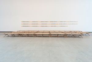 12 Robert MacPherson: Everyone, everything, everywhere: Daniel Thomas, Brisbane Robert MacPherson, 17 Frog Poems (for G.N. & A.W. (who by example) taught the kinder way), 1987–89, installation view, ‘Robert MacPherson: The Painter’s Reach’, Gallery of Modern Art, Brisbane, 2015; Metl-Stik on wood with wood and canvas stretcher beds; Queensland Art Gallery, Brisbane, purchased 1999, the Queensland Government’s special Centenary Fund; photo and image courtesy: QAGOMA, Brisbane