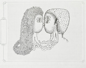 4 Jumaadi: What comes naturally: Sonia Legge, Sydney Jumaadi, Connected , 2016, ink on page of found book, 22 x 30cm; image courtesy the artist and Watters Gallery, Sydney