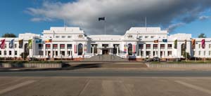 2 Insurgence at the Museum of Democracy: An Interview ADAM GECZY, MEGAN COPE, RICHARD BELL: JENNY MCFARLANE & TONY ALBERT Vernon Ah Kee, austracism , 2013, and thisfouldeed , 2013, vinyl text installation on the windows of Old Parliament House, image courtesy the artist and Milani Gallery, Brisbane. photo: Rob Little