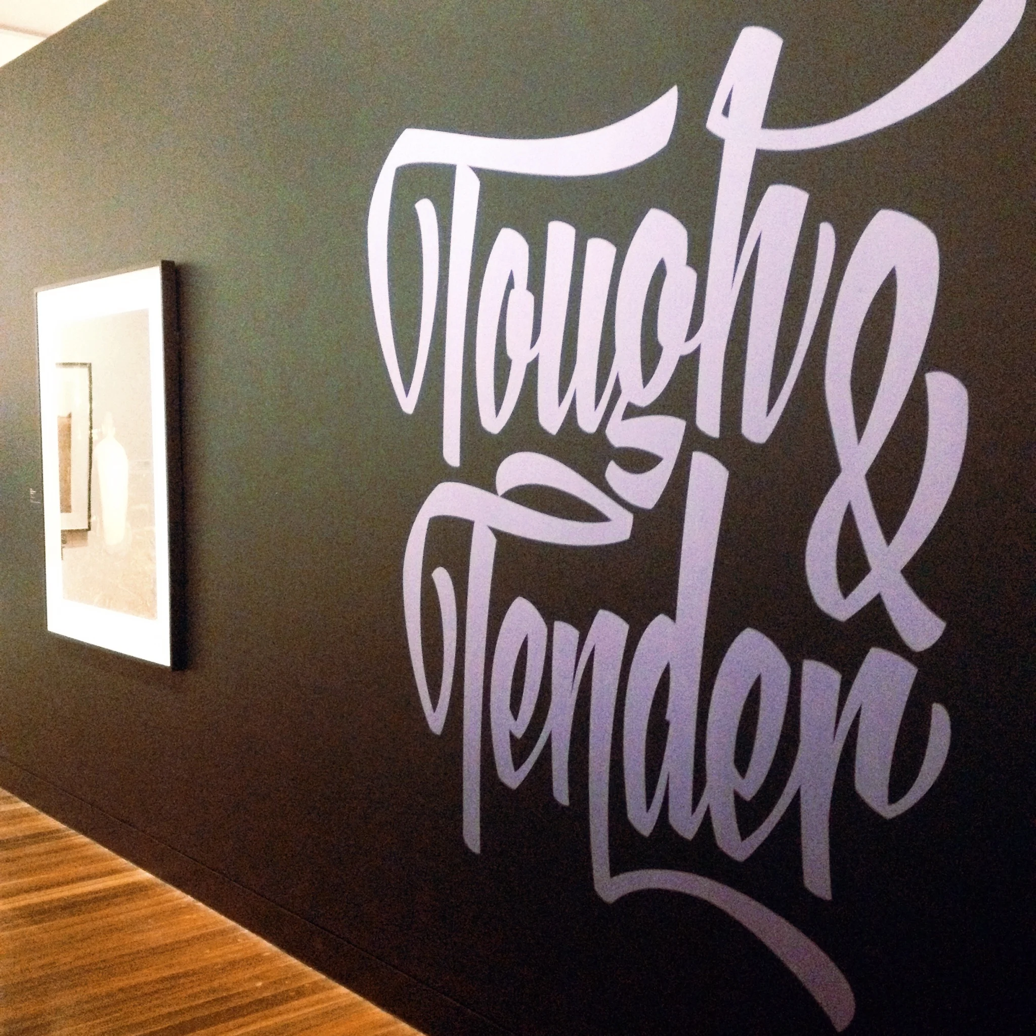 Entry and title wall to exhibition