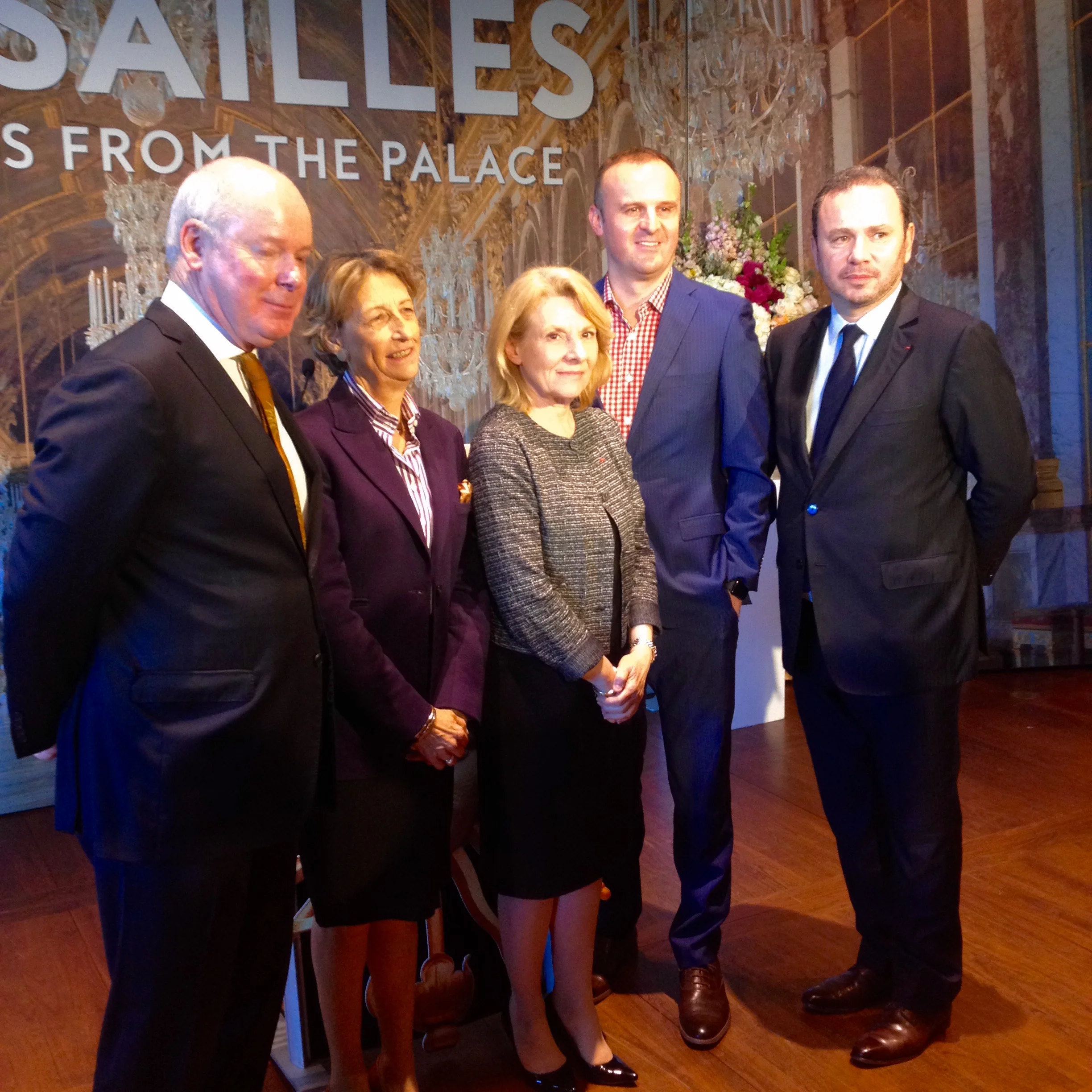 Gerard Vaughan, Beatrix Saule, Catherine Pegard, Andrew Barr and Christophe Lecourtier