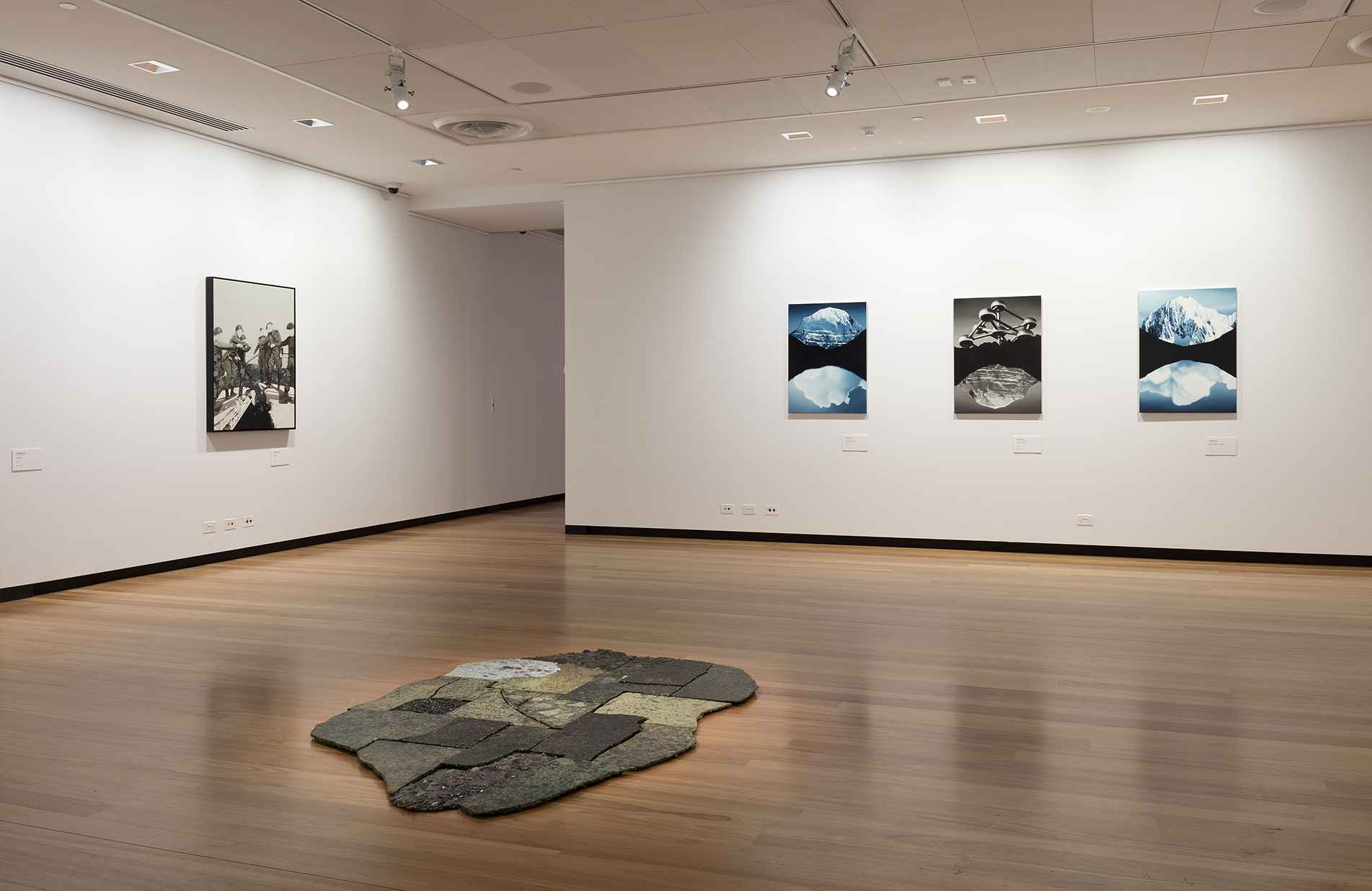imagined worlds , Installation view; image courtesy Town Hall Gallery, melbourne